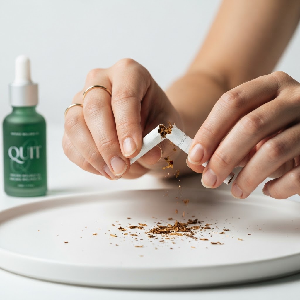 Inspiración de vida sin tabaco