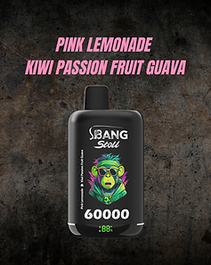 BANG STOLL Pink Lemonade & Kiwi Passion Fruit Guava