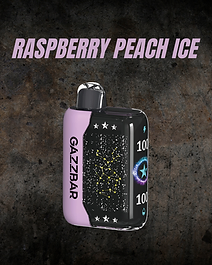 GAZZ BAR RASPBERRY PEACH ICE