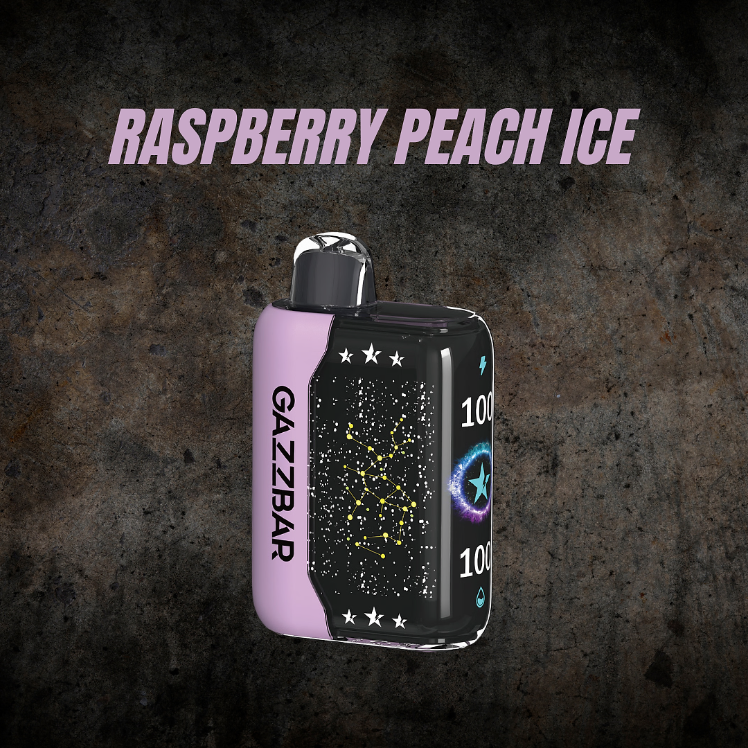 GAZZ BAR RASPBERRY PEACH ICE