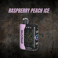 GAZZ BAR RASPBERRY PEACH ICE