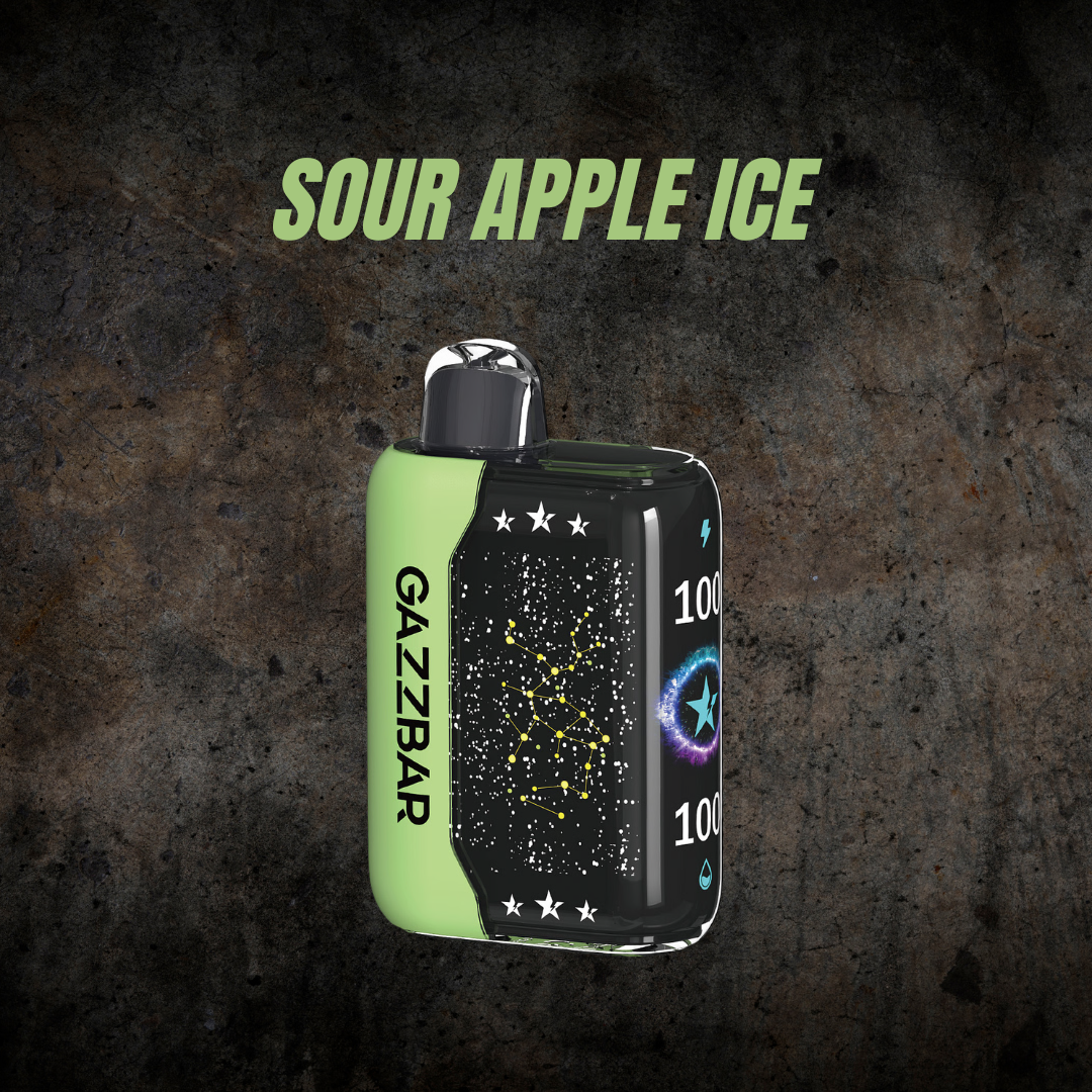 GAZZ BAR SOUR APPLE ICE