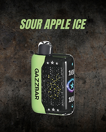 GAZZ BAR SOUR APPLE ICE