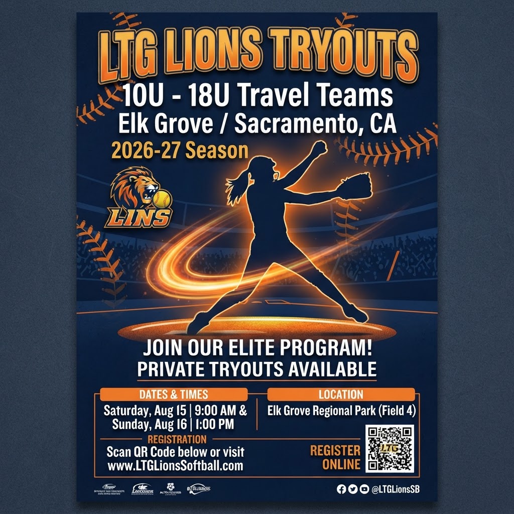 LTG Lions Fastpitch 2026-27 Tryouts