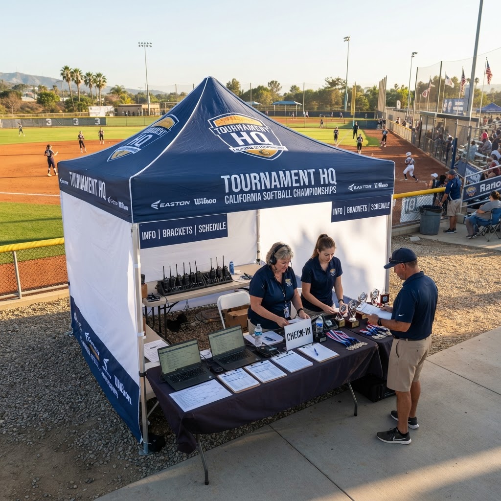 Tournament HQ — your command center for the weekend