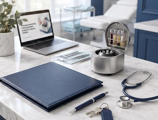 PRP collection materials in a refined clinic setting