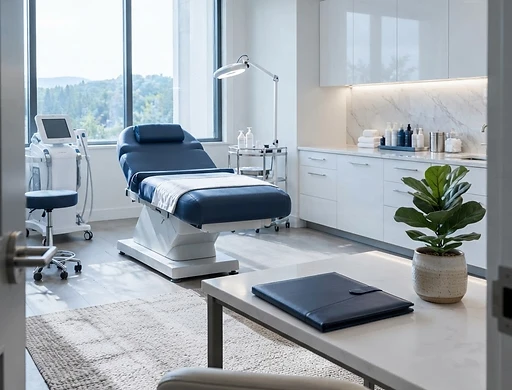 Contemporary medical aesthetics treatment room
