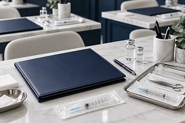 Clinical training workstation with sterile supplies