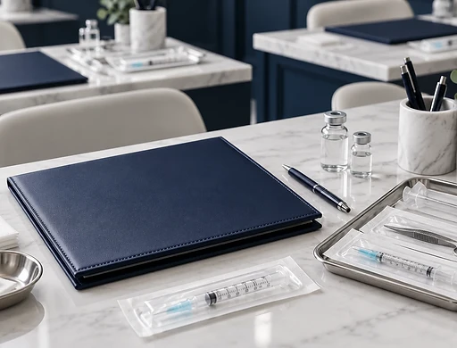 Clinical training workstation with sterile supplies