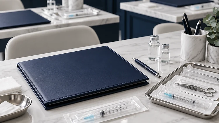 Clinical training workstation with sterile supplies