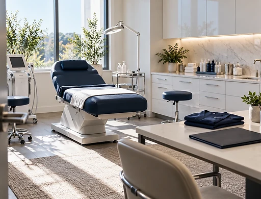 Modern medical aesthetics treatment room