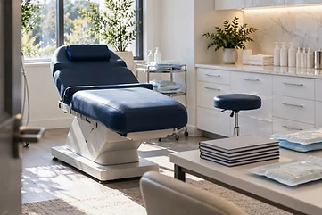 Medical aesthetics classroom with clinical supplies