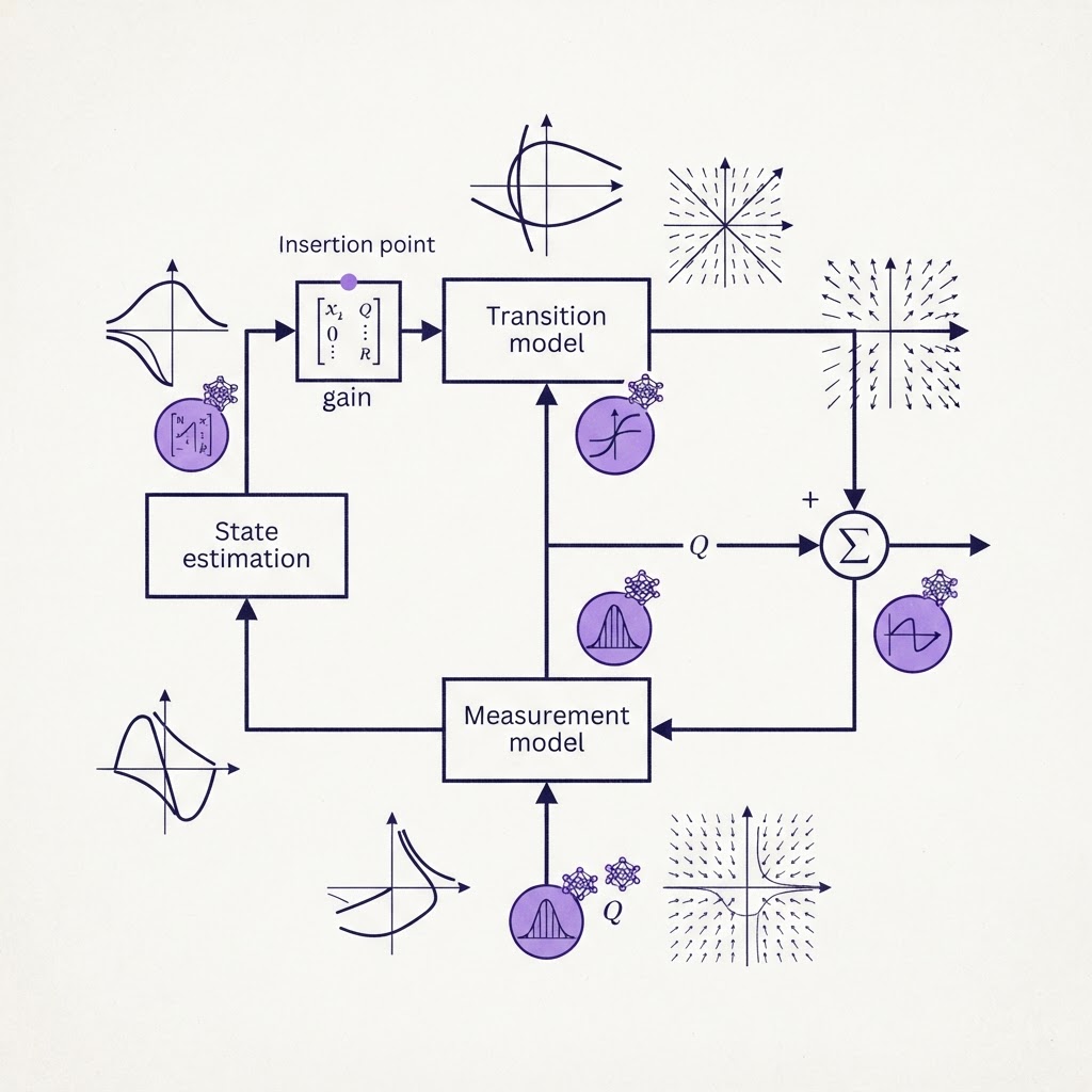 Kalman Filter and Neural Network Hybrid State Estimation