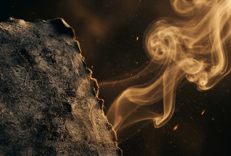 Atmospheric parchment and golden light