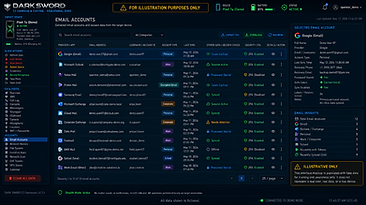 DARK SWORD C2 — Email Accounts module