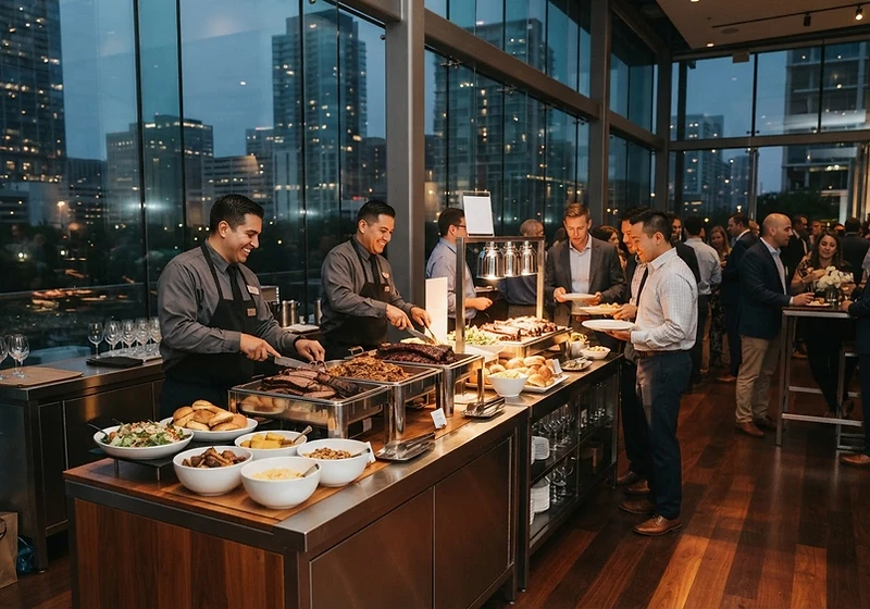 Corporate barbecue event