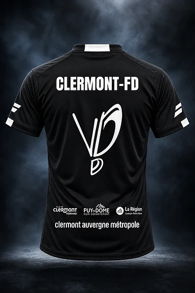Maillot officiel du Volant des Dômes, vue de dos