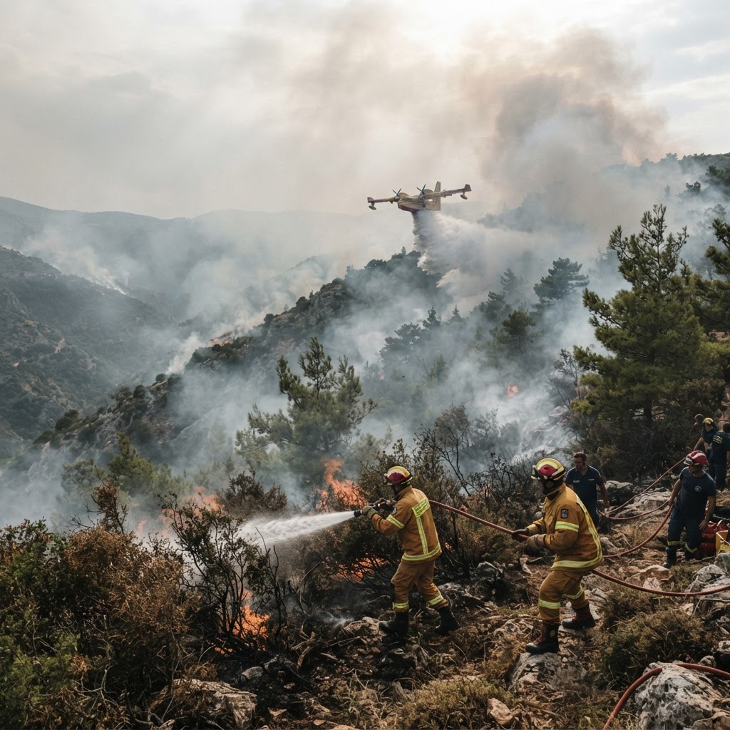 Επιχείρηση κατάσβεσης σε εξέλιξη στις Βολίμες Ζακύνθου