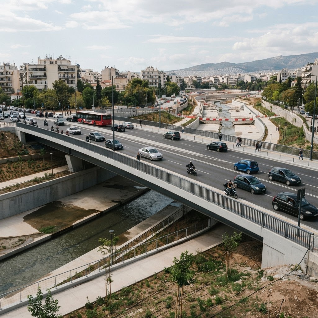 Αναβαθμίζεται το οδικό δίκτυο και η κοίτη του Ιλισού με ορίζοντα το 2026