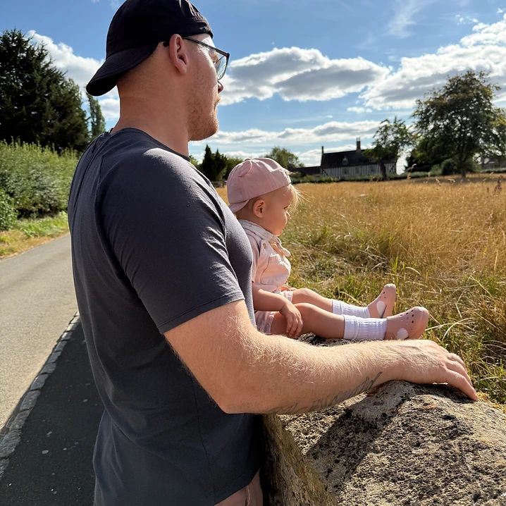 Connor, founder of ParentDeck, with his child