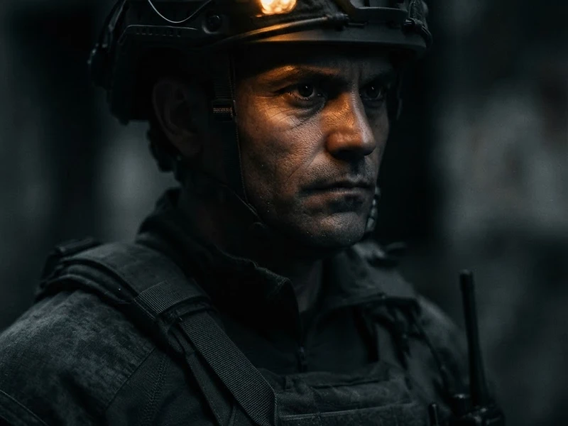 Soldier in tactical gear