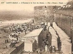La Buvette des Bains vers 1920 — carte postale ancienne