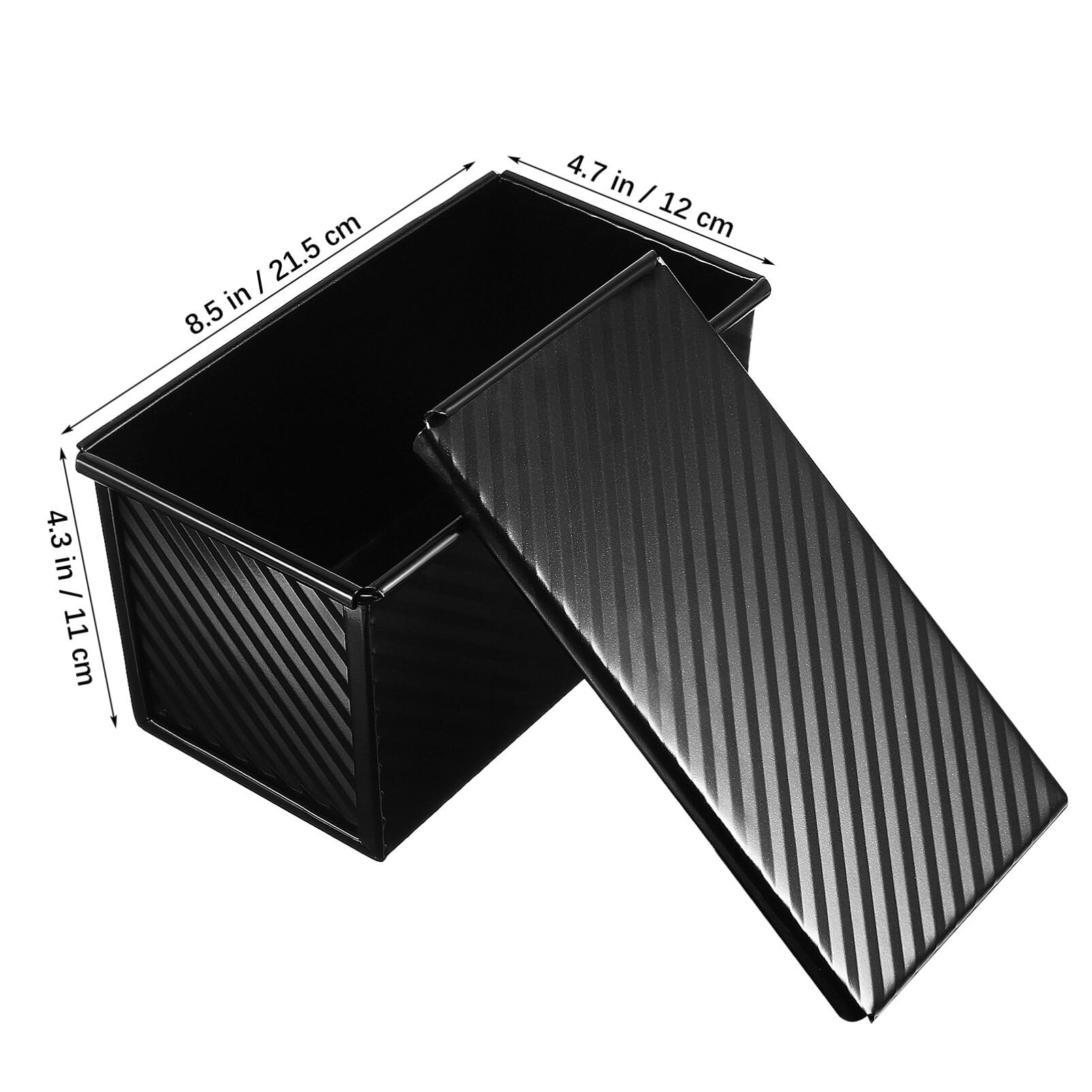 D'BakerAid™ Moule à Pain de Mie Pullman - Lot de 2 / Revêtement Céramique 1