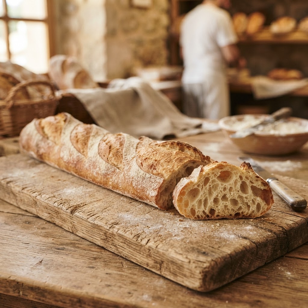 Barra de pan rustique espagnole