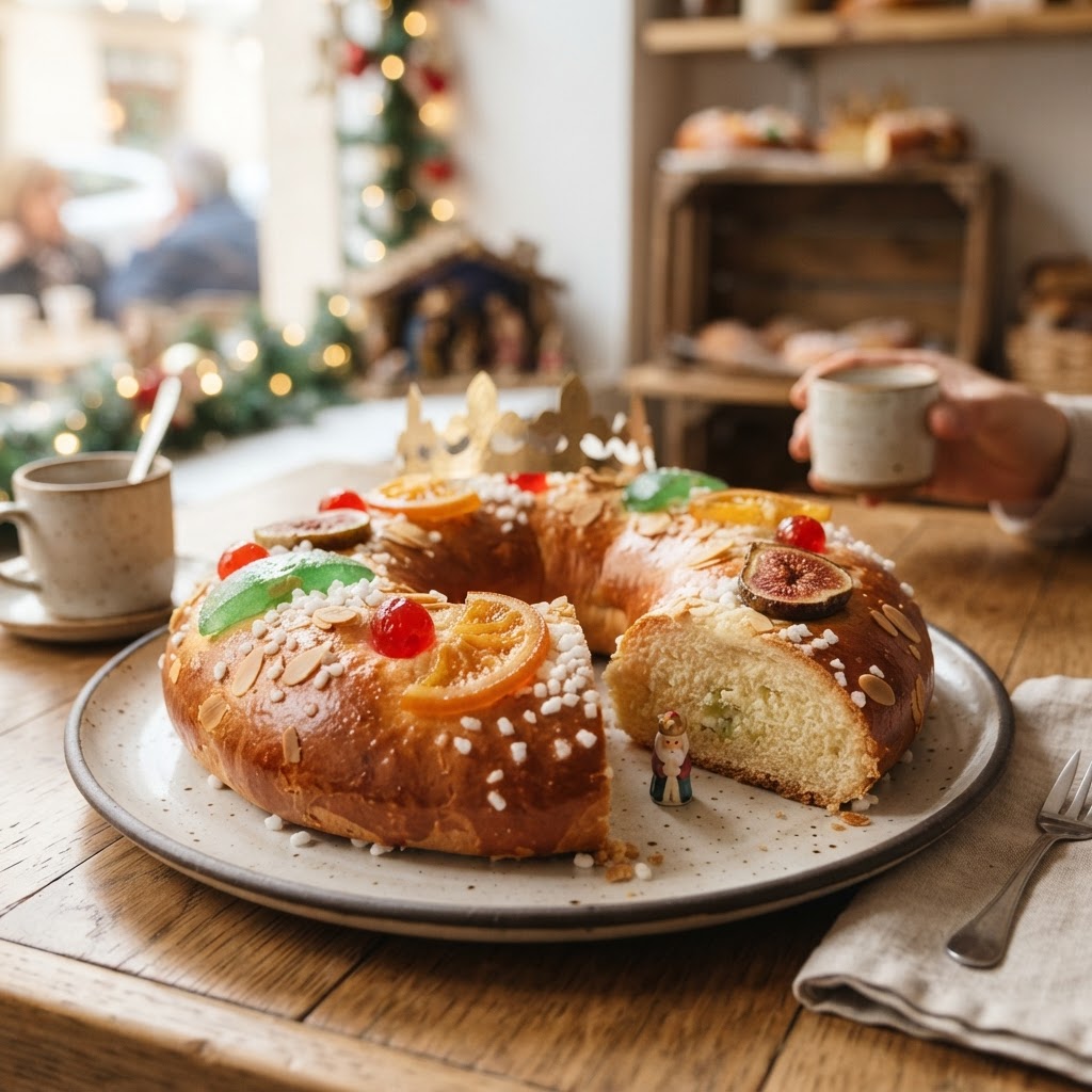 Roscón de Reyes traditionnel
