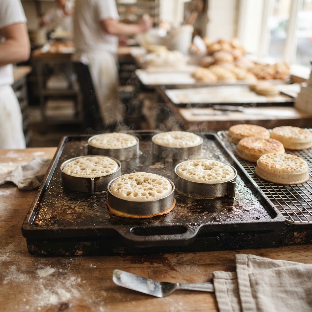 Crumpets anglais traditionnels