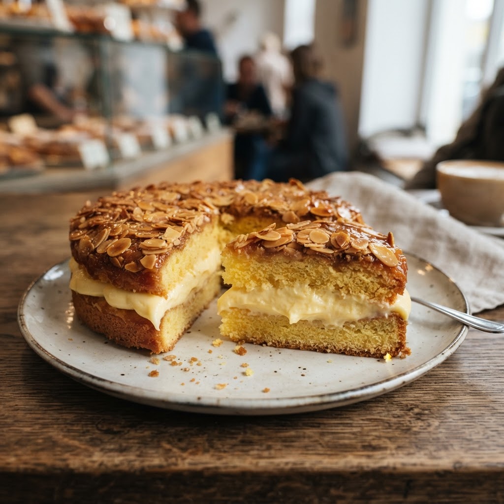 Bienenstich allemand (gâteau piqûre d'abeille)