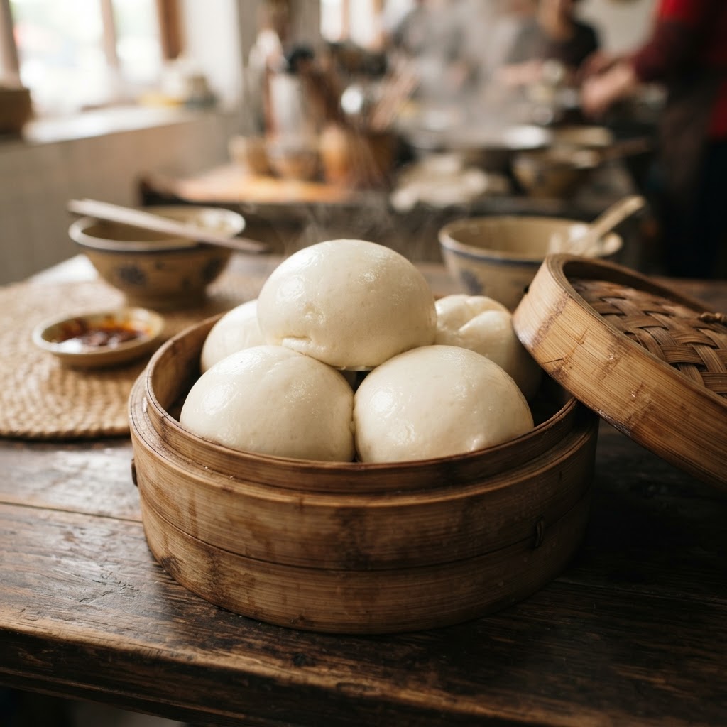 Mantou chinois (petits pains vapeur)