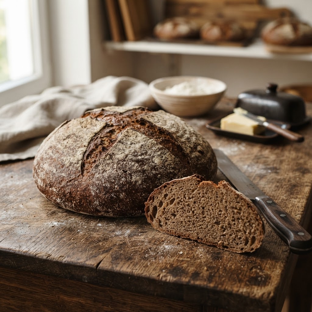 Pain de seigle et blé
