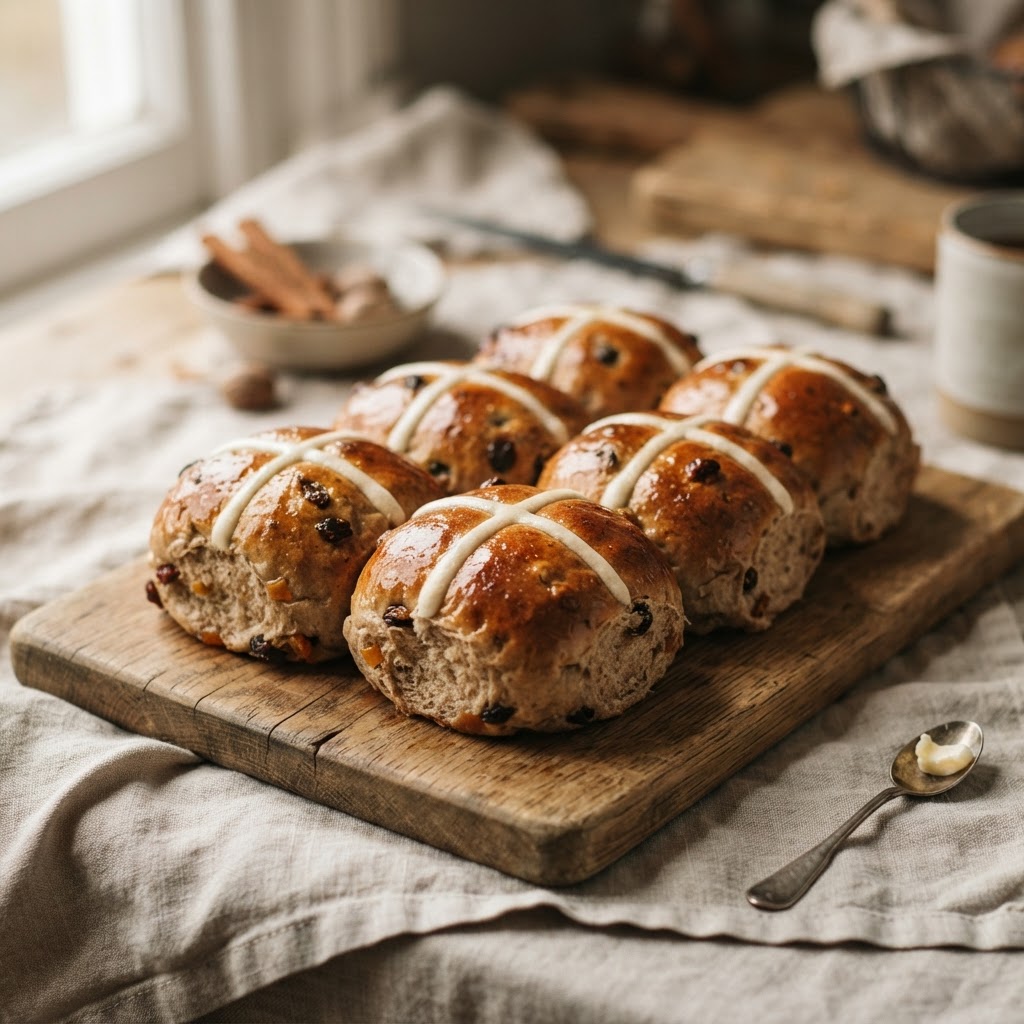 Hot Cross Buns classiques (brioches à la croix)