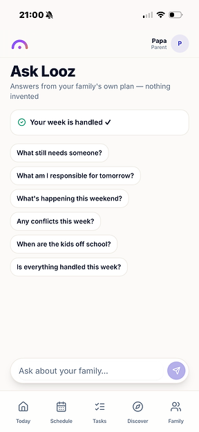 Ask Looz chat