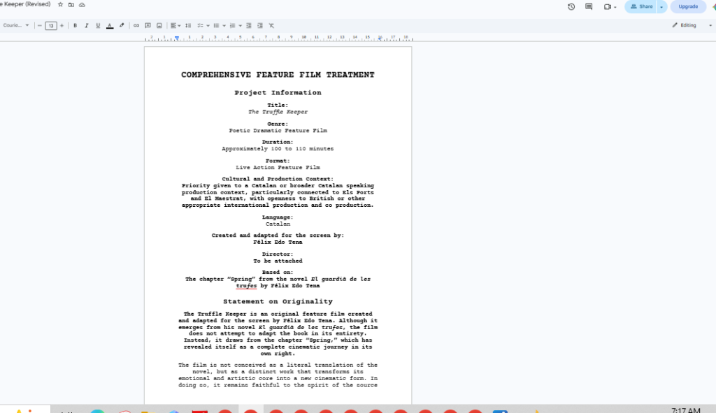 Grant Ready Film Treatment — Grant-Ready Treatment