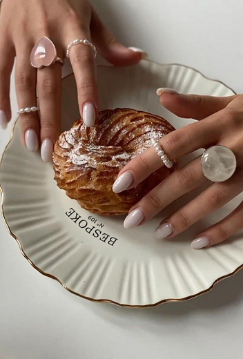 A branded pastry served on Bespoke Nº109 tableware