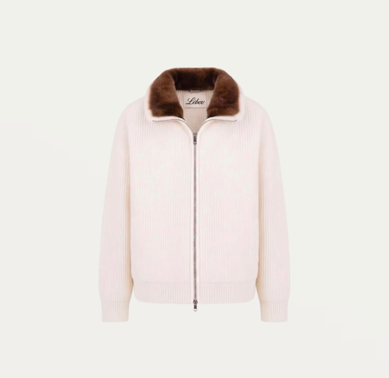 Cream Fur Collar Jacket