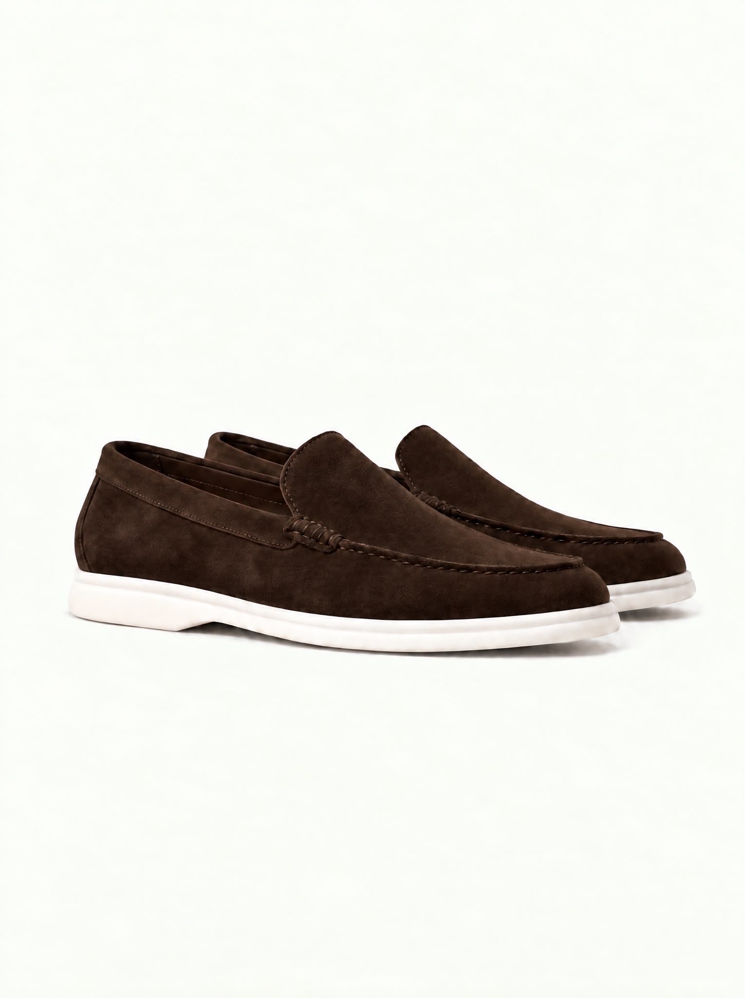 Brown Suede Loafers