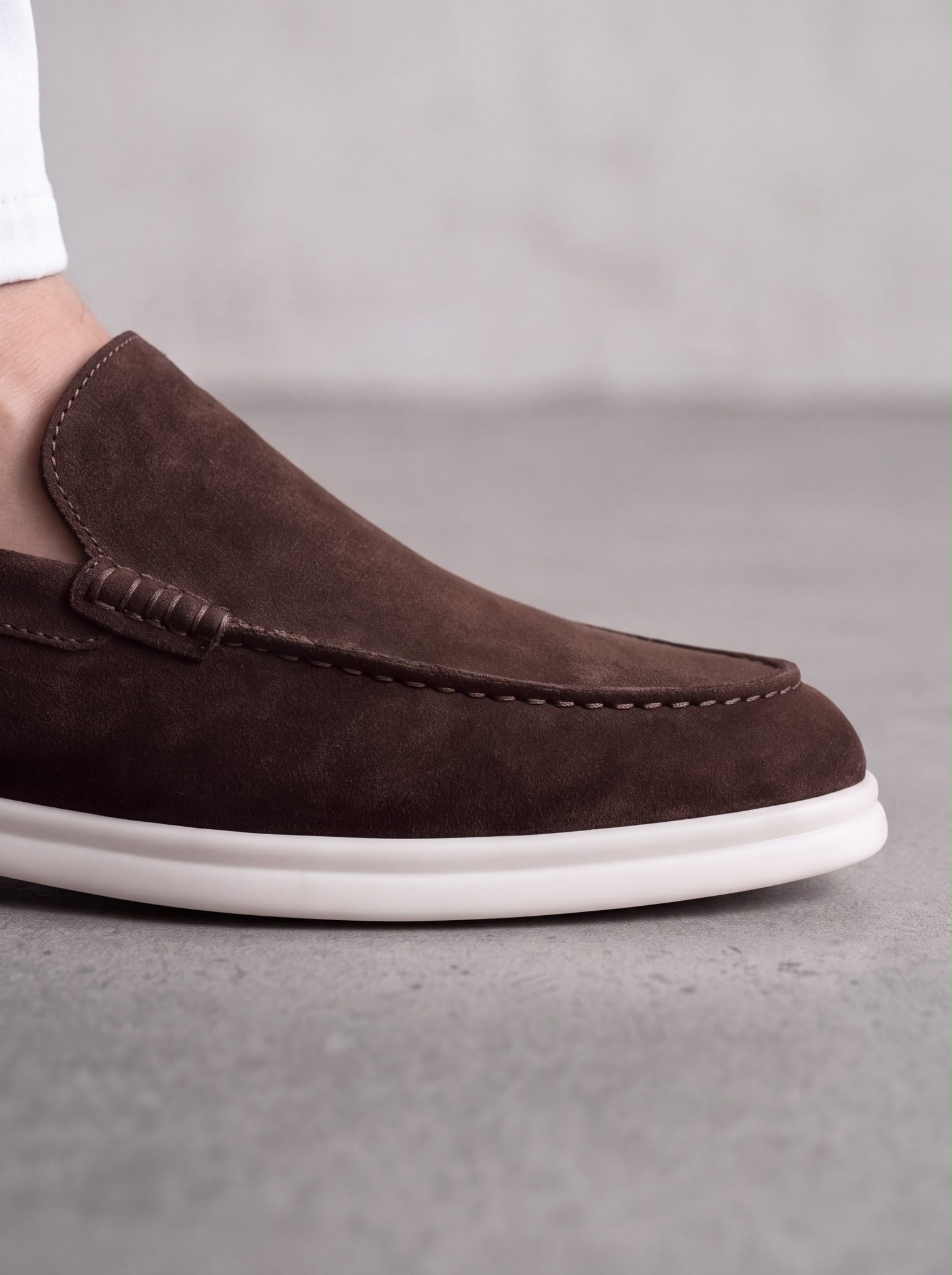 Brown Suede Loafers