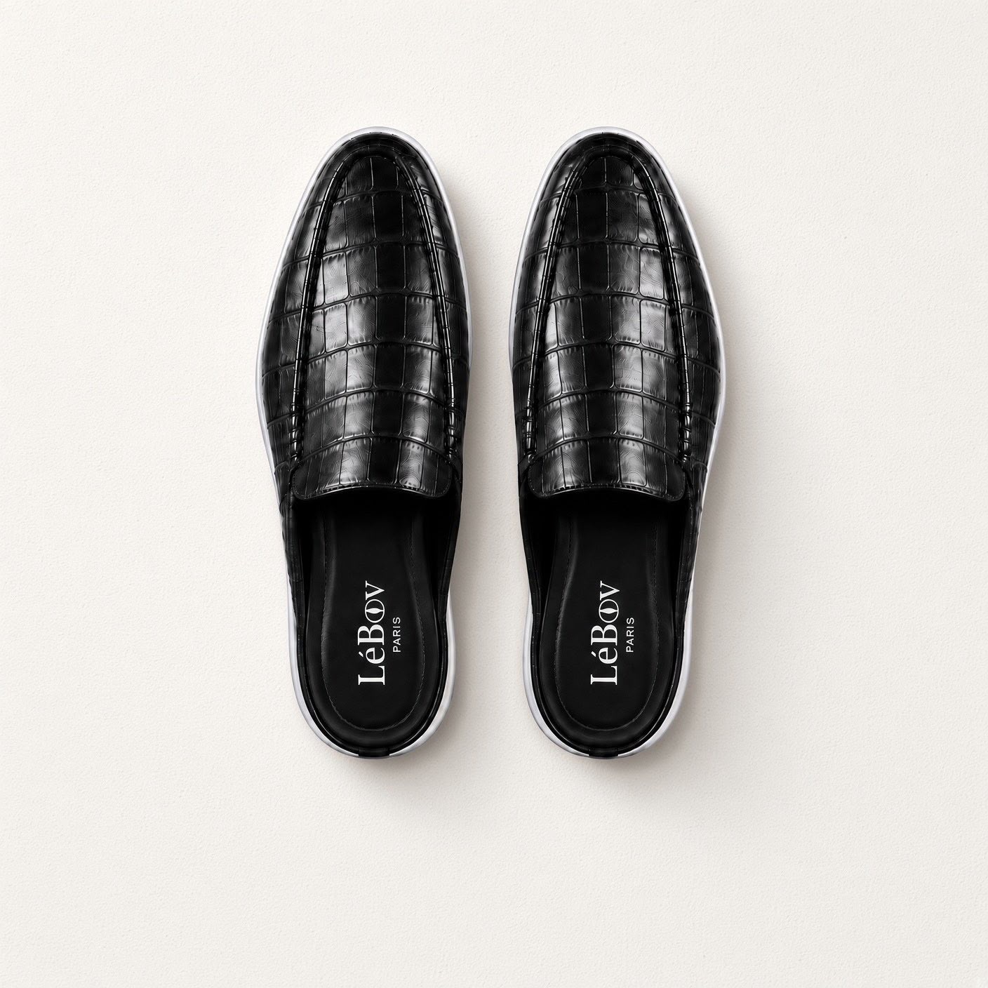 LéCroc Black Mules