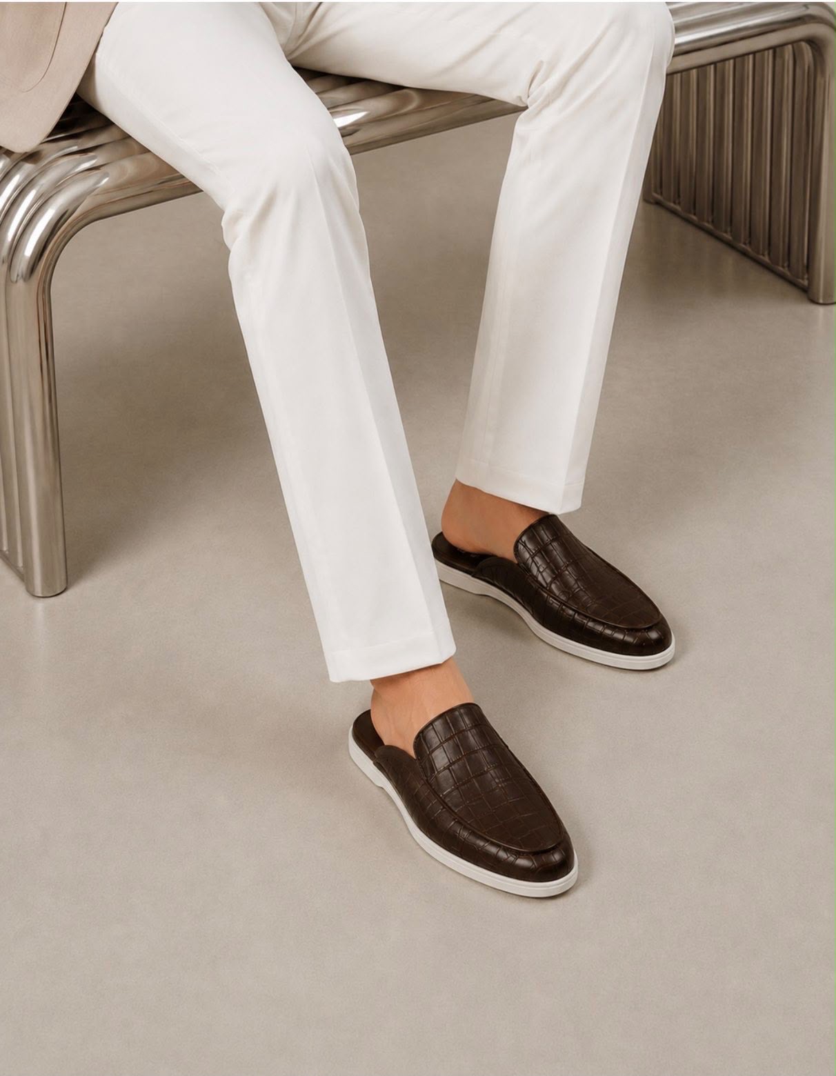 LéCroc Brown Mules