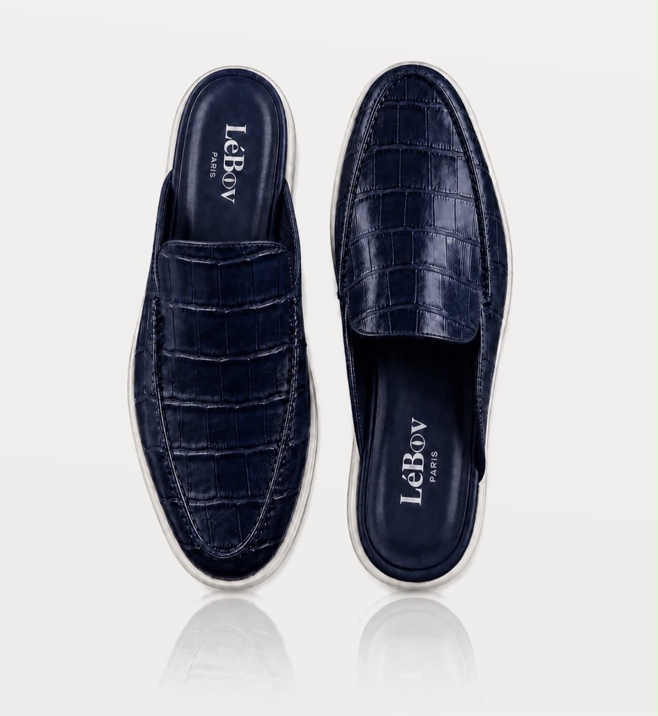 LéCroc Navy Mules