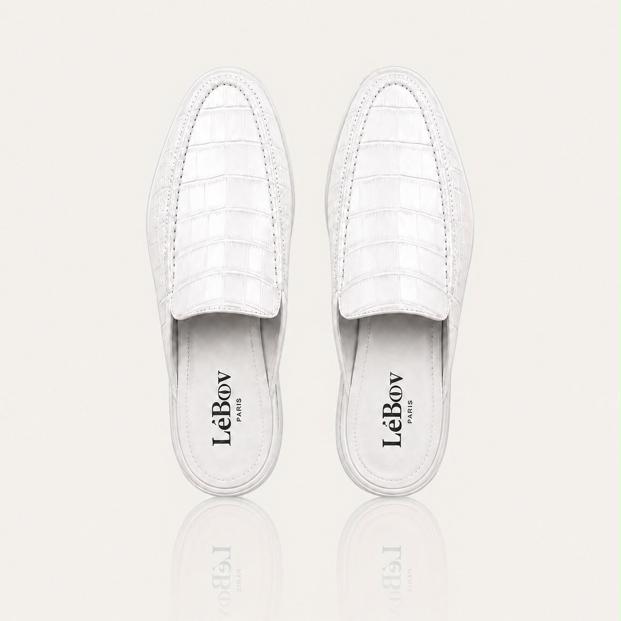 LéCroc White Mules