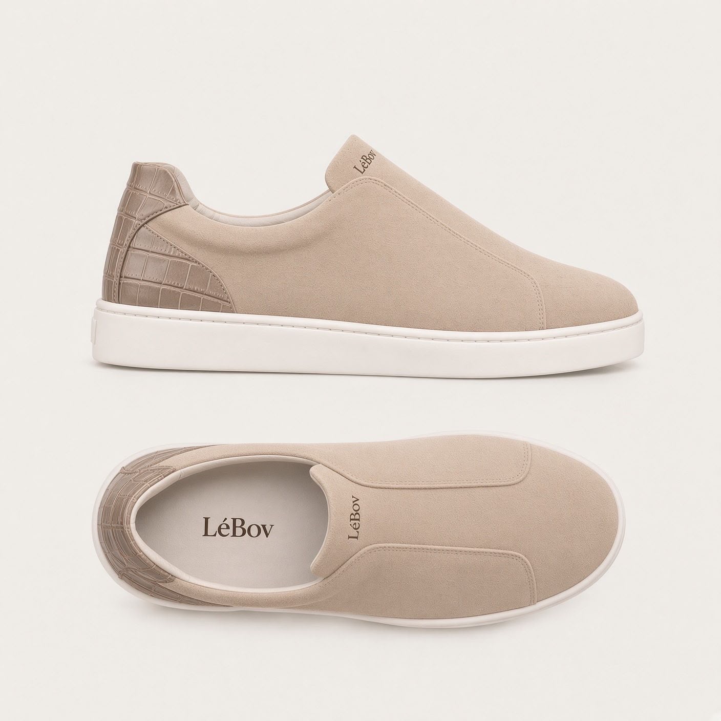 LéCroc Cream Sneakers