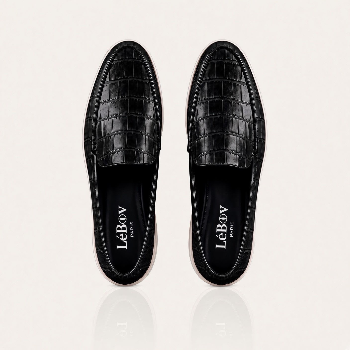 LéCroc Black Loafers