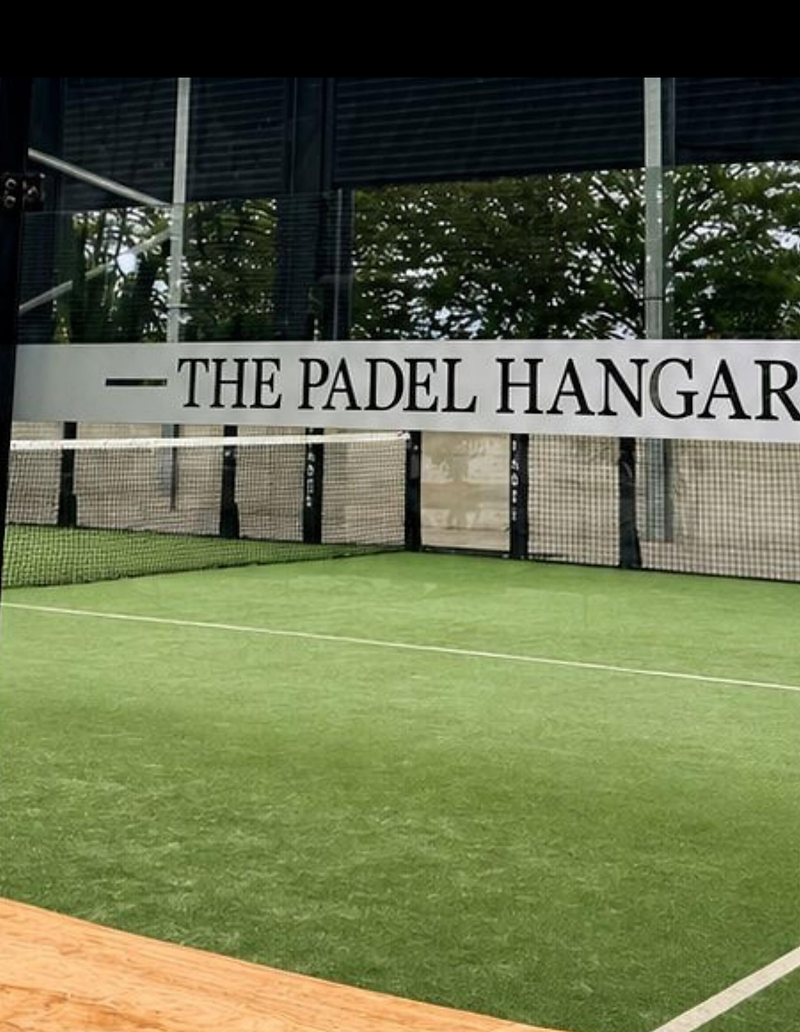 The Padel Hangar courts
