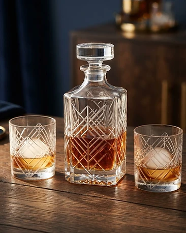 Monogram Whiskey Decanter Set