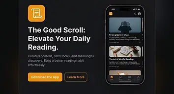 Homepage screenshot of the The Good Scroll website built by Bluegrass Web Works