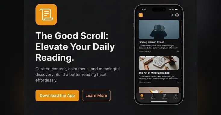 Homepage screenshot of the The Good Scroll website built by Bluegrass Web Works